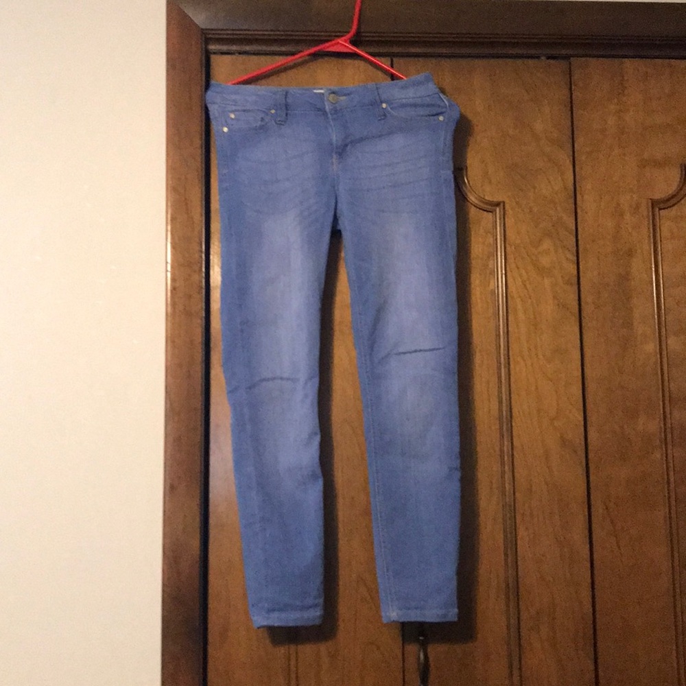 Celebrity pink light wash jeans